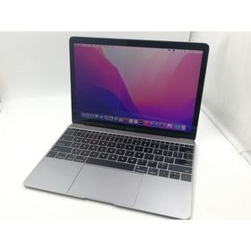 【中古】Apple MacBook 12インチ CTO (Early 2016) スペースグレイ Core m3 (1.1G)/8G/256G(SSD)/intel HD 515【千葉】保証期間１ヶ月【ランクC】