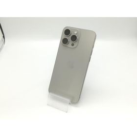 【中古】Apple au 【SIMフリー】 iPhone 15 Pro Max 512GB ナチュラルチタニウム MU6W3J/A【福岡天神】保証期間１ヶ月【ランクC】