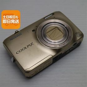 美品 COOLPIX S6300 エレガントゴールド 即日発送 デジカメ Nikon デジタルカメラ 本体 あすつく 土日祝発送OK
