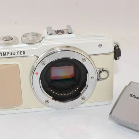 ★ジャンク品★ OLYMPUS オリンパス PEN Lite E-PL7 ボディ ホワイト フラッシュ付き ミラーレス一眼カメラ J2609035