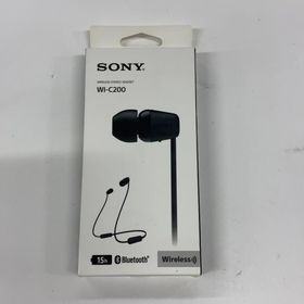CW2E K ソニー ワイヤレスイヤホン WI-C200 BC