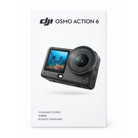 DJI ビデオカメラ 1/1.1インチ角型センサー 4時間バッテリー駆動 OSMO ACTION 6 スタンダードコンボ ブラック DJI