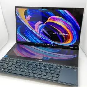 【中古】ASUS Zenbook Pro Duo 15 OLED UX582ZM UX582ZM-H2049X セレスティアルブルー【i7-12700H 16G 512G(SSD) RTX3060 WiFi 15+14OLED