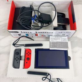 €Nintendo Switch HAC-001 ネオンレッド/グレー スイッチ
