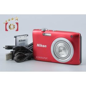 【中古】Nikon ニコン COOLPIX A100 レッド コンパクトデジタルカメラ