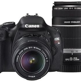 【中古】Canon デジタル一眼レフカメラ EOS Kiss X5 ダブルズームキット EF-S18-55mm/EF-S55-250mm付属 KISSX5-WKIT