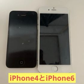 【SIMフリー】iPhone 4 (美品) ＆ iPhone 6 (ジャンク)
