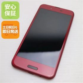 超美品 SHV40 AQUOS sense レッド スマホ 即日発送 スマホ 白ロム au SHARP 土日祝発送OK