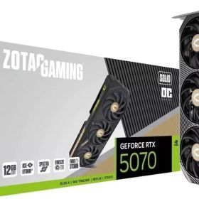 【新品】グラフィックボード ZOTAC GAMING GeForce RTX 5070 SOLID OC [ZT-B50700J-10P]