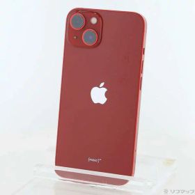 【中古】Apple(アップル) iPhone13 128GB プロダクトレッド MLNF3J／A SIMフリー 【352-ud】