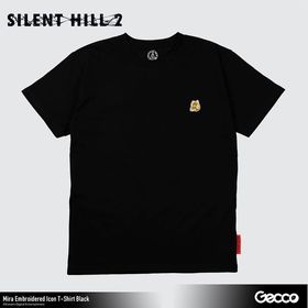 SILENT HILL 2/ ミラ 刺繍アイコン Tシャツ(ブラック) M