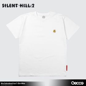 SILENT HILL 2/ ミラ 刺繍アイコン Tシャツ(ホワイト) XL