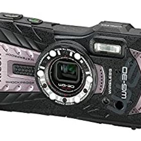【中古】【39shop】RICOH★防水デジタルカメラ RICOH WG-30W カーボングレー 防水12m耐ショック1.5m耐寒-10度 RICOH WG-30W GL 04621（良い）