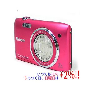 【中古】Nikon デジカメ COOLPIX S3500 ピンク/2005万画素 液晶画面いたみ【いつでも+1％！5のつく日と日曜日は+2%！】 爆買