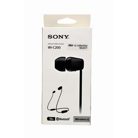 中古 SONY ワイヤレスステレオヘッドセット WI-C200 ブラック ネックバンド /Bluetooth対応 au+1 collection SELECT