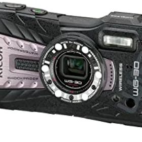 【中古】RICOH 防水デジタルカメラ RICOH WG-30W カーボングレー 防水12m 耐ショック1.5m 耐寒-10度