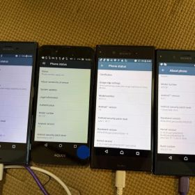 スマートフォン 4台まとめ売り Xperia AQUOS
