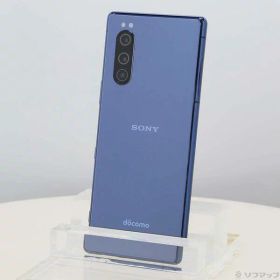 【中古】SONY(ソニー) Xperia 5 64GB ブルー SO-01M docomoロック解除SIMフリー 【349-ud】