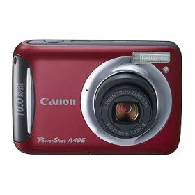 【中古】(非常に良い)Canon デジタルカメラ PowerShot A495 レッド PSA495(RE)