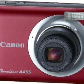 【中古】Canon デジタルカメラ PowerShot A495 レッド PSA495(RE)当店保証30日間 人気モデル 高画質 売れ筋