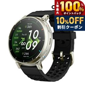 ＼全品10%OFFクーポン★21日10時まで／ アマズフィット アクティブ 3 プレミアム 充電式クォーツ スマートウォッチ ブランド メンズ レディース ランニングウォッチ Bluetooth Amazfit SP170082-C248 デジタル ブラック 黒