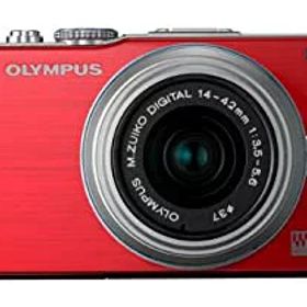 【中古】(非常に良い)OLYMPUS ミラーレス一眼 PEN Lite E-PL3 レンズキット レッド E-PL3 LKIT RED