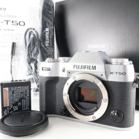 【極美品】＜シャッター数1367回＞富士フイルム(FUJIFILM) ミラーレス一眼カメラ X-T50ボディ シルバー F X-T50-S