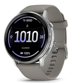 GARMIN(ガーミン)Venu 4 Silver/Gray 45mm スマートウォッチ AMOLED ディスプレイ ロングバッテリー 健康 フィットネス ワークアウト Suica対応