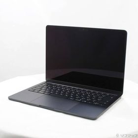 〔中古〕Apple(アップル) MacBook Air 13.6-inch Early-2025 MW123J／A Apple M4 10コアCPU_8コアGPU 16GB SSD256GB ミッドナイト 〔26.3 Tahoe〕〔258-ud〕
