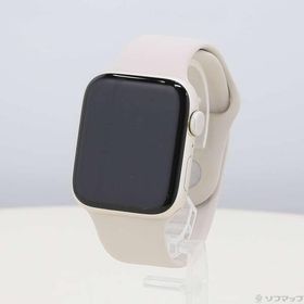 〔中古〕Apple(アップル) Apple Watch SE 第2世代 GPS 44mm スターライトアルミニウムケース スターライトスポーツバンド〔251-ud〕