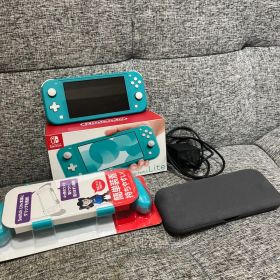 Nintendo Switch Lite 本体 ターコイズ グリップ・ケース付