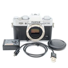 シャッター回数6,036回！FUJIFILM X-T20 ボディ シルバー デジカメ 動作確認済み 富士フイルム ミラーレス一眼 #A07014