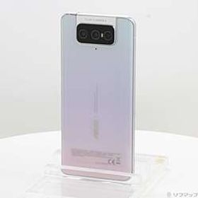 ZenFone 7 128GB パステルホワイト ZS670KS-WH128S8 SIMフリー ［6.67インチ有機EL／Snapdragon 865／RAM:8GB／ナノSIM&ナノSIM］