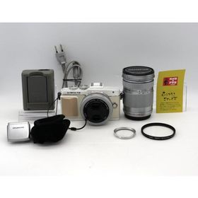 OLYMPUS ミラーレス一眼 PEN E-PL7 EZダブルズームキット ホワイト E-PL7 EZ DZKIT WHT