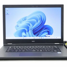 NEC VKT16/X-5 PC-VKT16XZG5 Core i5-8265U 1.6GHz 8GB 256GB(新品SSD) DVD+-RW 15.6インチ非光沢 FWXGA 1366x768 Windows11 Pro 64bit 【中古】【20260826】