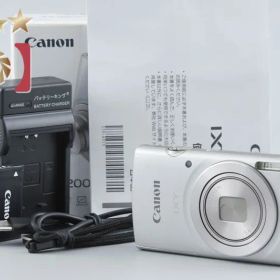 【中古】Canon キヤノン IXY 200 シルバー コンパクトデジタルカメラ 元箱付き