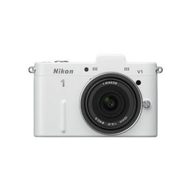 中古 １年保証 美品 Nikon V1 薄型レンズキット ホワイト