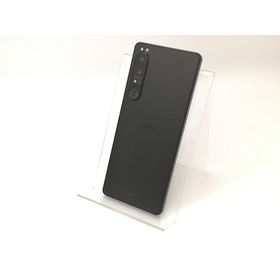 【中古】SONY au 【SIMフリー】 Xperia 1 IV ブラック 12GB 256GB SOG06【秋葉4号】保証期間１ヶ月【ランクB】