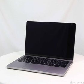 〔中古〕MacBook Pro 14.2-inch Late-2021 MKGP3J／A Apple M1 Pro 8コアCPU_14コアGPU 16GB SSD512GB スペースグレイ 〔26.3 Tahoe〕〔269-ud〕