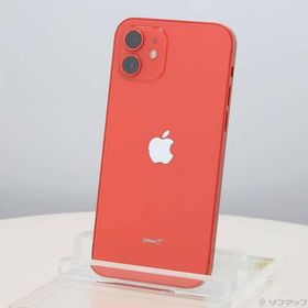 〔中古〕Apple(アップル) iPhone12 64GB プロダクトレッド MGHQ3J／A SIMフリー〔262-ud〕