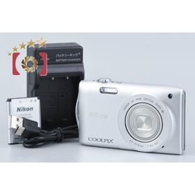 【中古】Nikon ニコン COOLPIX S3300 クリスタルシルバー コンパクトデジタルカメラ