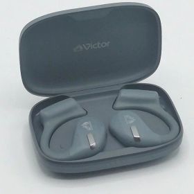 【中古 動作確認済】 JVCケンウッド Victor HA-NP50T-GA ワイヤレスイヤホン Bluetooth オープンイヤー 耳をふさがない 音楽 ミュージック 音楽鑑賞 運動 ランニング 通勤 通学 耳 イヤー イヤホン 音質 没入感 集中 音 使いやすい ジムリラックス 小さい
