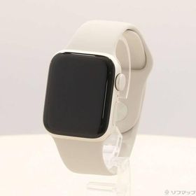 〔中古〕Apple(アップル) Apple Watch SE 第2世代 GPS 40mm スターライトアルミニウムケース スターライトスポーツバンド〔198-ud〕