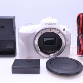 【1,000回以下 ほぼ新品】Canon EOS R50 ボディ ホワイト/APS-C/約376g EOS R50 ミラーレス一眼カメラ