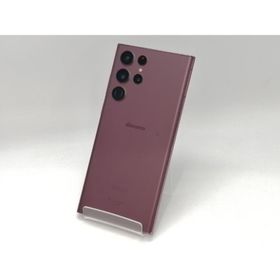 【中古】SAMSUNG docomo 【SIMフリー】 Galaxy S22 Ultra バーガンディ 12GB 256GB SC-52C【浜松駅前】保証期間１ヶ月【ランクB】