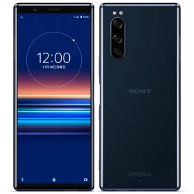 【中古】Cランク【傷や汚れあり】 SIMフリー J9260 SONY Xperia 5 ブルー 利用制限-(白ロム) 送料無料