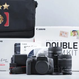 【中古】Canon キヤノン EOS Kiss X8i ダブルズームキット シャッター回数僅少 元箱付き