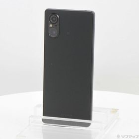 (中古)SONY Xperia 5 V 128GB ブラック XQ-DE44 楽天 SIMフリー(348-ud)