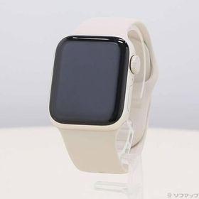 〔中古〕Apple(アップル) Apple Watch SE 第2世代 GPS 40mm スターライトアルミニウムケース スターライトスポーツバンド〔258-ud〕