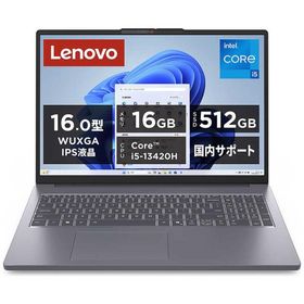 レノボジャパン Lenovo ノートパソコン IdeaPad Slim 3i Gen10 [16型/Win11 Home/Core i5/メモリ16GB/SSD512GB] 83K20018JP